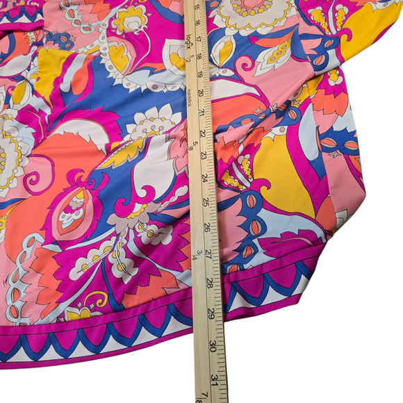 Trina Turk Women Sevilla Multicolor Swim Cover Up Tunic Top Minidress Sz S - Picture 5 of 5